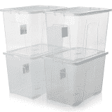 Clear Plastic Storage Box 80 Litre Ll5428 /
