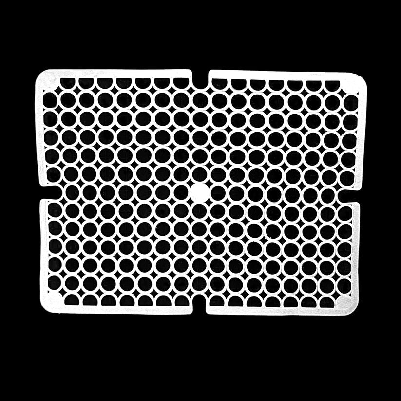 Square Pvc Plastic Sink Mat With Circle Pattern Assorted Colours