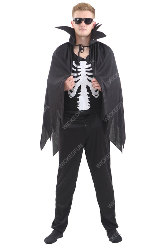 Skeleton Costume With Cape