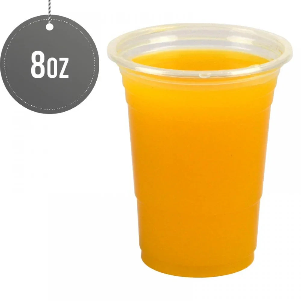 Reusable Plastic Smoothie Juice Cups 8Oz Pack Of 50