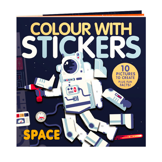 Space Colour With Stickers Activity Book
