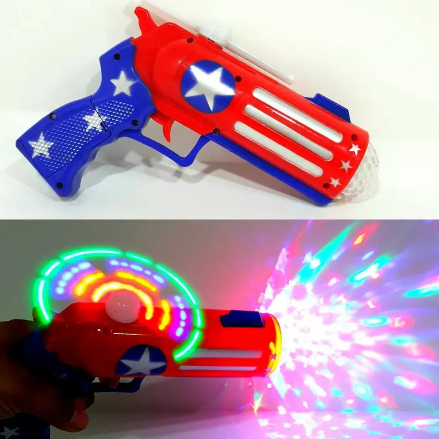 Battery Operated Stylish Captain America Toy Gun With Light & Sound Kids Toy