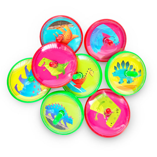 Dinosaur Mini Spinning Tops x 16 ( Party Bag Special )