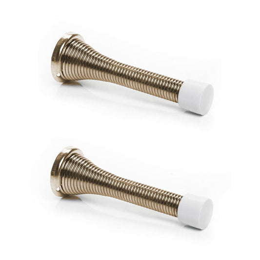 Spring Door Stops Brass Finish Home Diy 2373