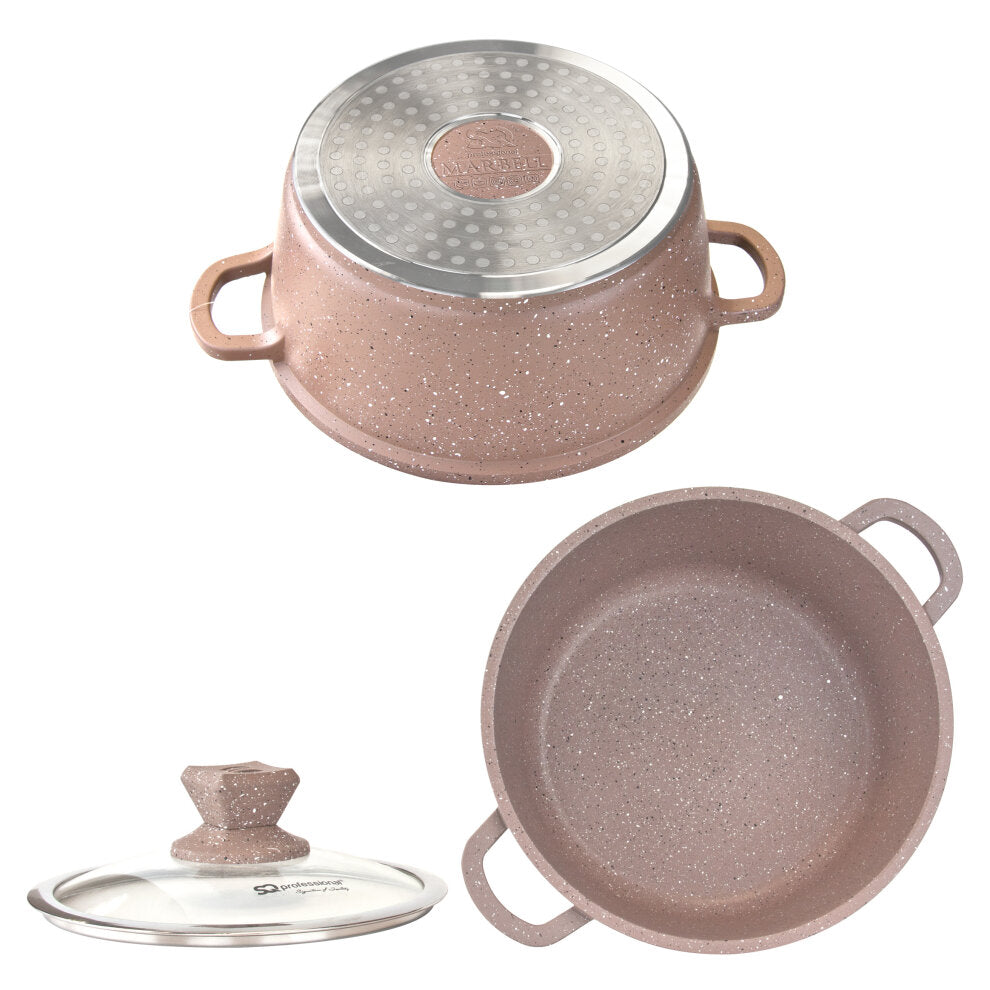 Nea Marbell Diecast Stockpot Set 5pc Marfil 6762
