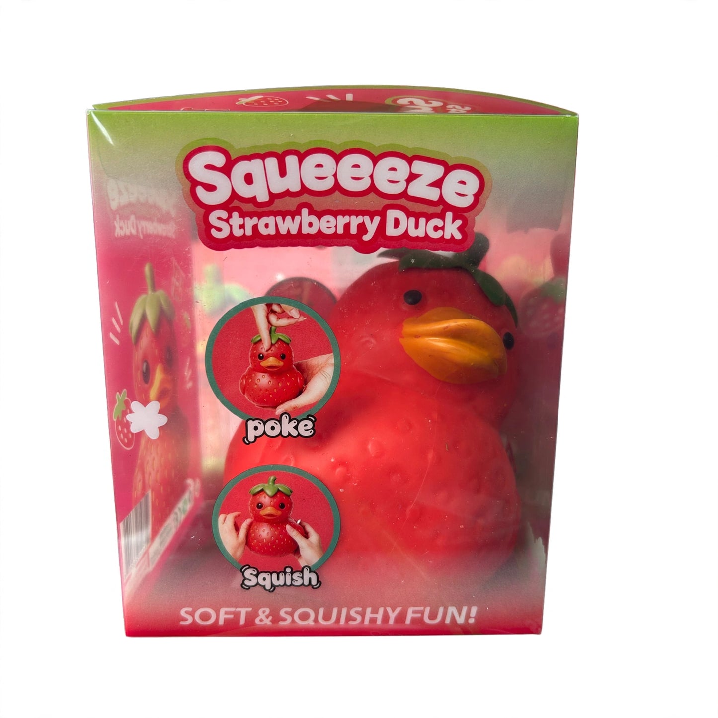 XL Squishy Strawberry Duck Squeeze Fidget Sensory