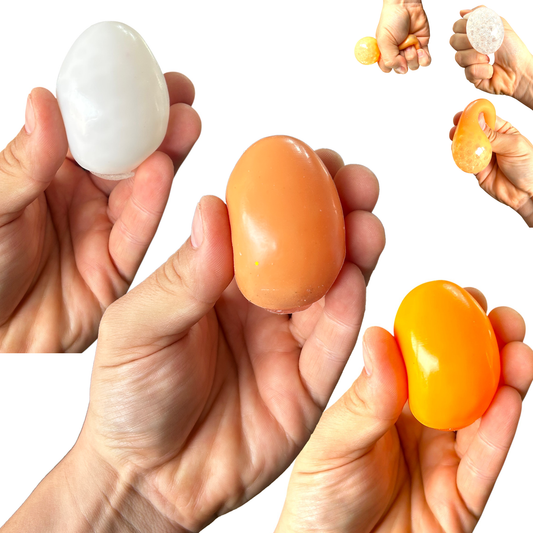Squishy Egg Orbeez Filled Squish Eggs Fidget Sensory Toy - 3 Colours Available
