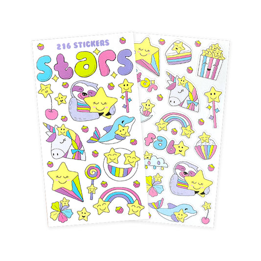 Stars Mini Sticker Book ( 12 Sheets )