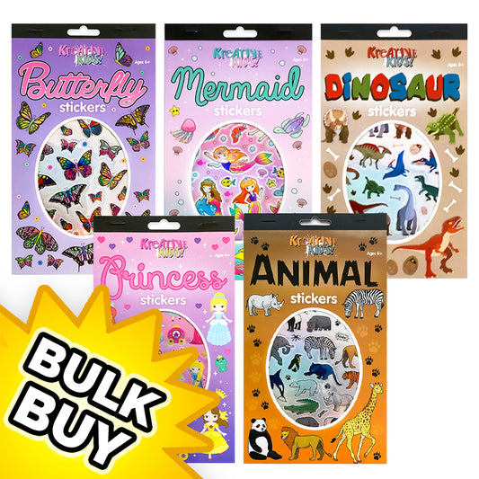 Jumbo Sticker Pads Assorted x 20 ( BULK BUY )