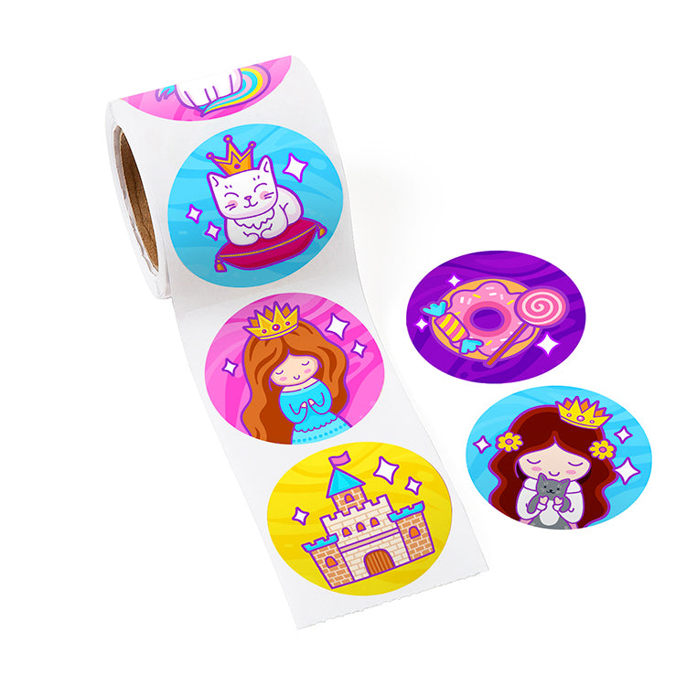 Princess 120 Stickers Roll x 6 ( BULK BUY )
