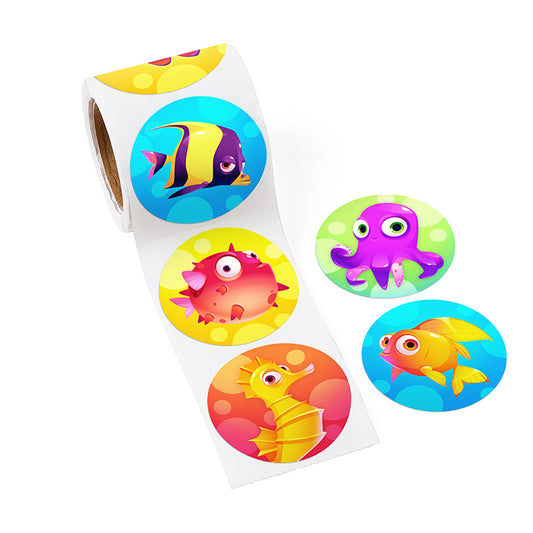 Sealife 120 Stickers Roll x 6 ( BULK BUY )