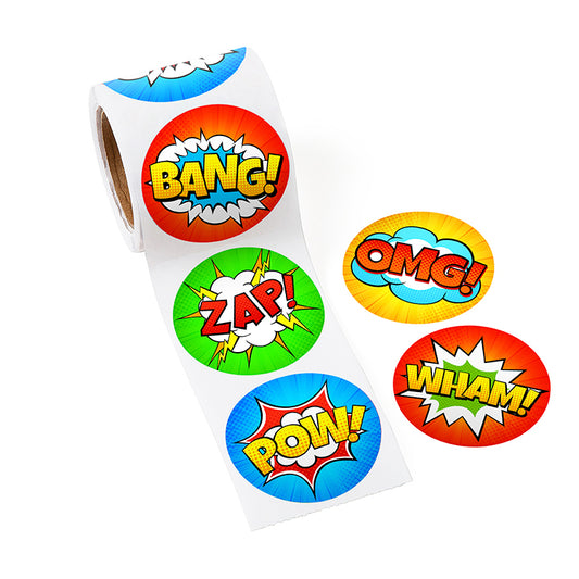 Superhero Sticker Rolls x 6 ( BULK BUY )