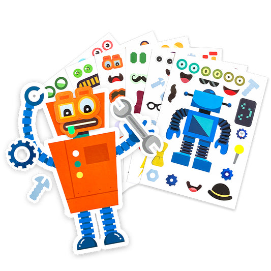 Robot World Sticker Scene Create Pack