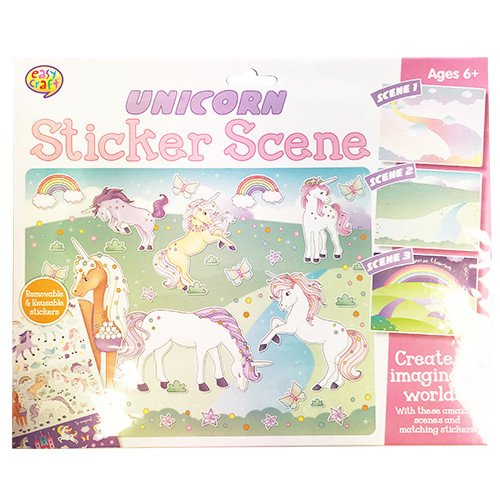 Unicorn Jumbo Sticker Scene Pack New