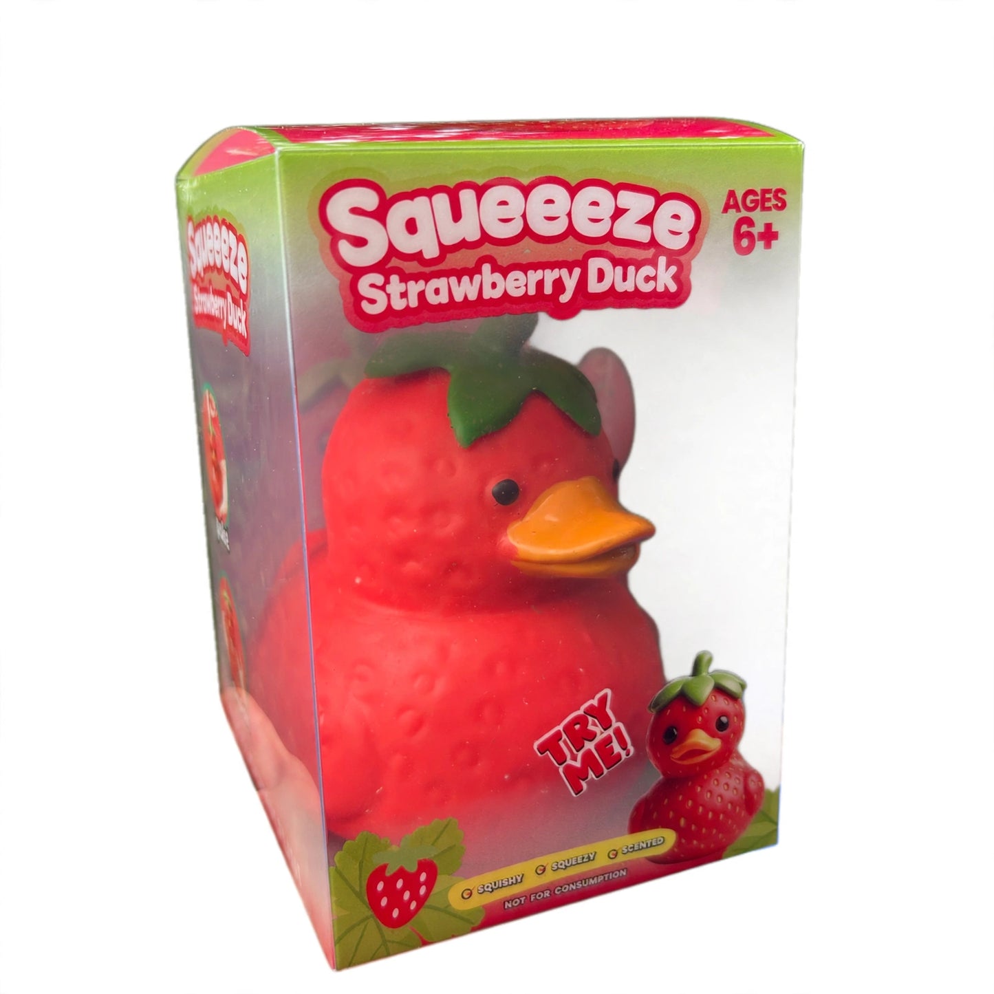 XL Squishy Strawberry Duck Squeeze Fidget Sensory