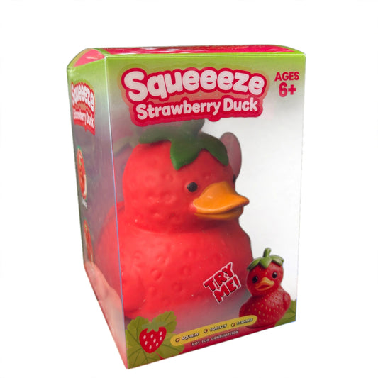 XL Squishy Strawberry Duck Squeeze Fidget Sensory