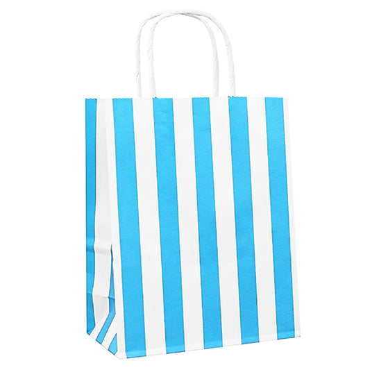 Light Blue Stripes Party Bag