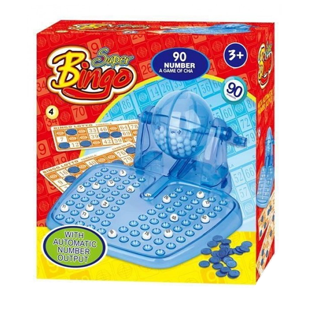 Super Bingo 90 Ball Set with Cards & Chips Home Bingo Game