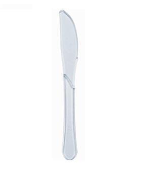 Disposable Plastic Clear Knife Pack Of 40