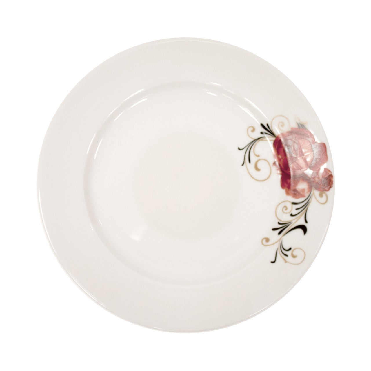 Ceramic Dinner Plate Red Rose 26.5cm 10032