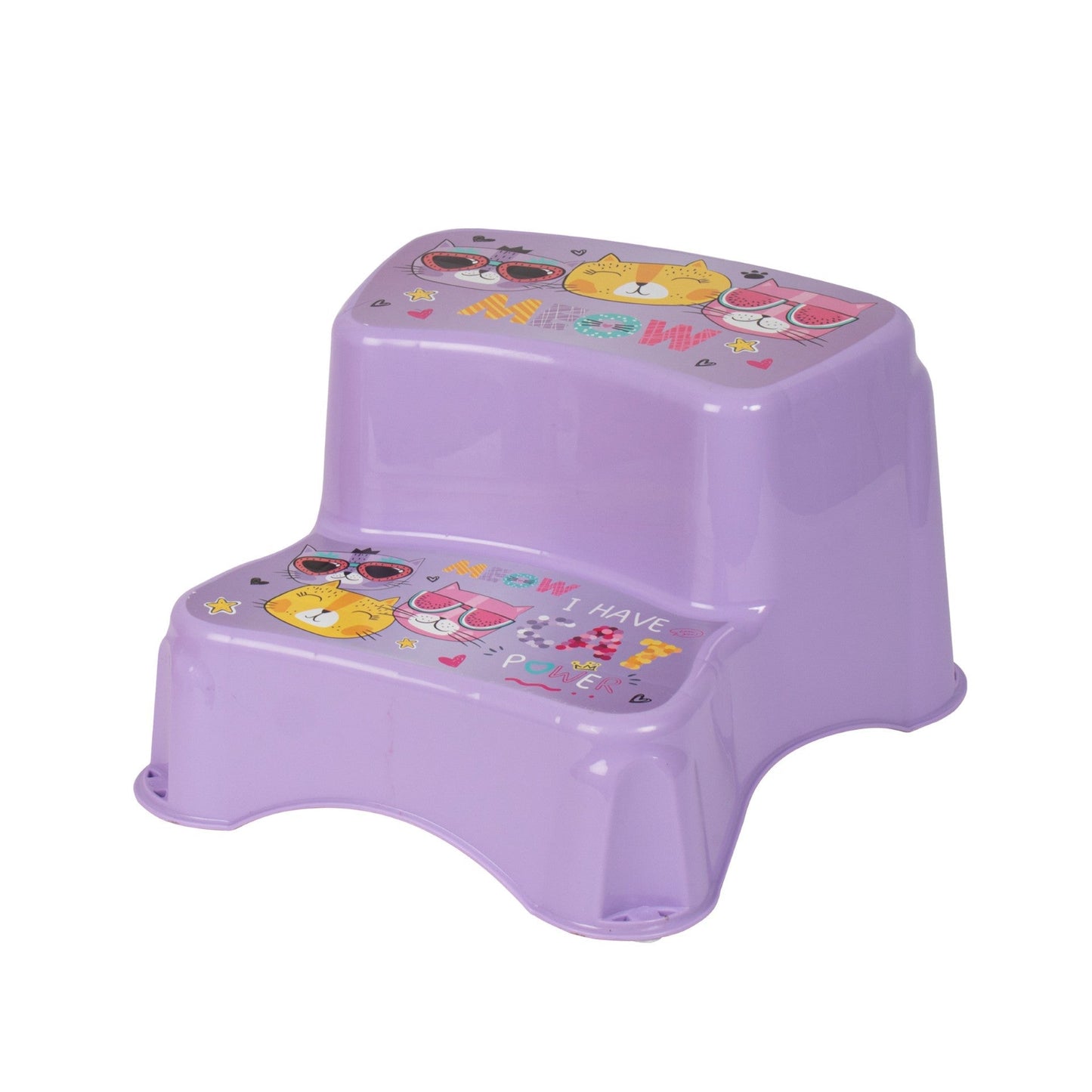Tuffex Children Plastic Two Step Stool 39.5 x 35 x 23 cm Assorted Designs 10167 / TP506 A
