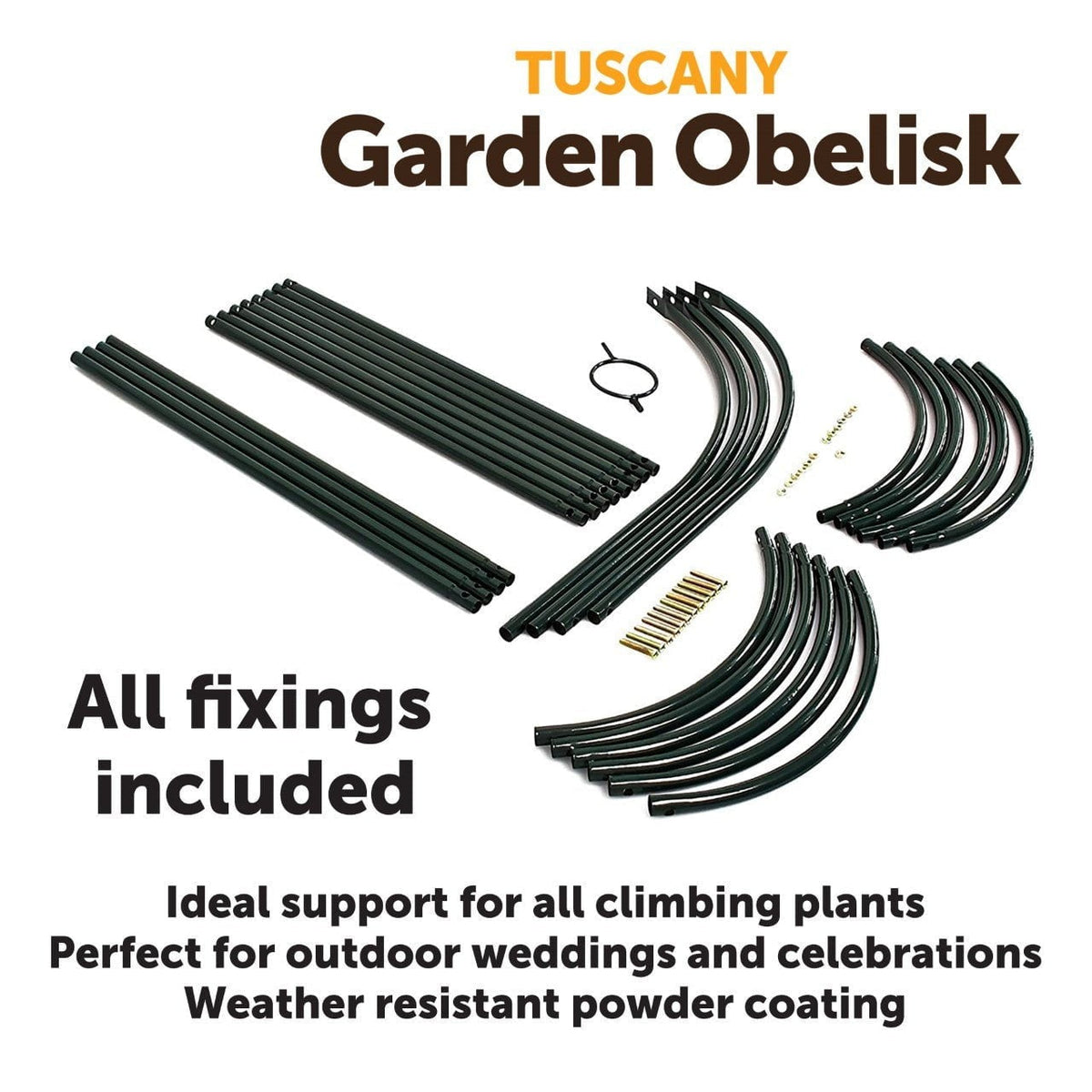 Tuscany Garden Obelisk All Fi x ings Included Garden Essential