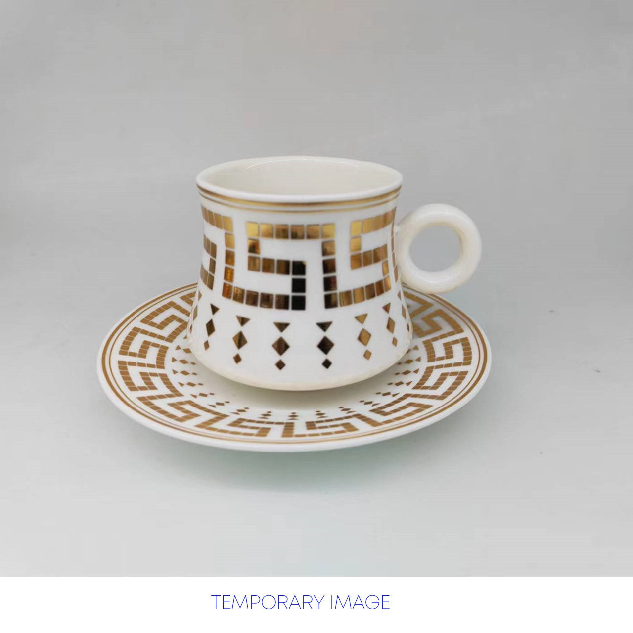 Durane Antico Tea Set 12pc White-Gold 175ml 10518