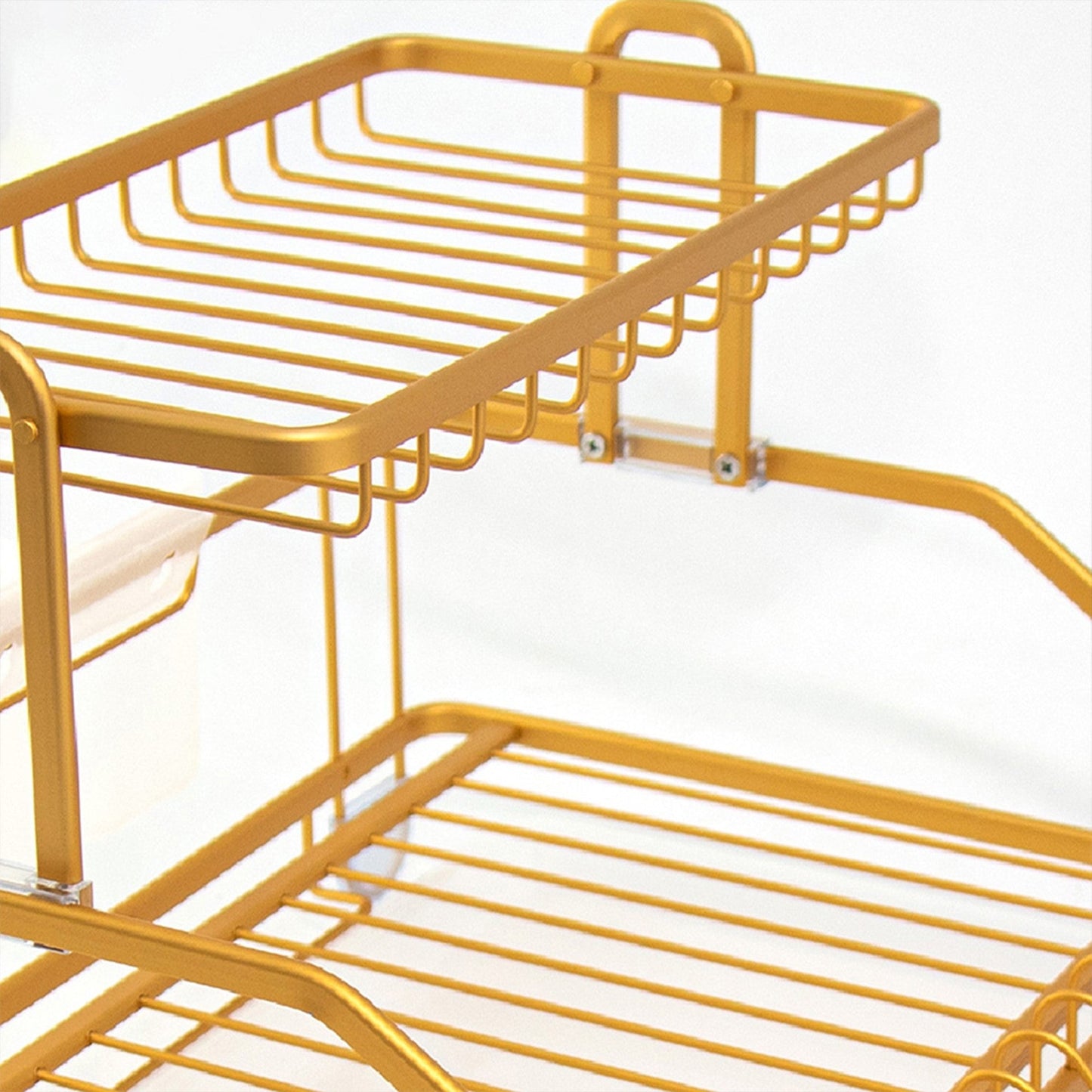 Durane Aluminium Dish Drainer Rack 47.5 X 35 X 28 Cm Copper Yellow