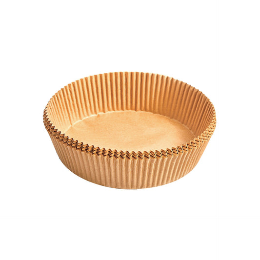 SQ Professional Kitchen Baking Brown Paper Air Fryer Liners Round 16 x 4.5 cm 50pcs 10610