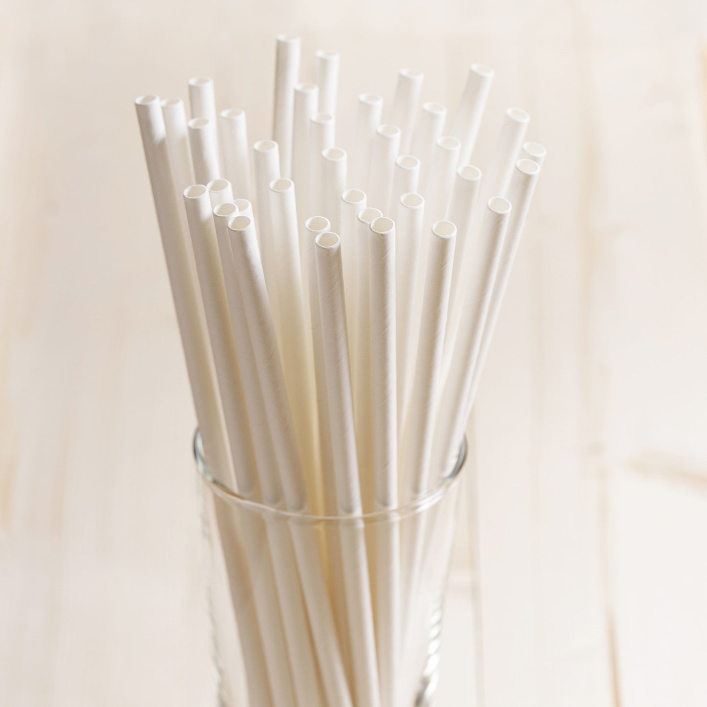 Durane Eco Paper Drinking Straws 6 x 197 mm Pack of 100 White 10811