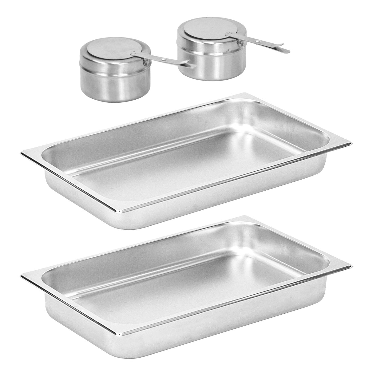 Sq Professional Banquet Chafing Dish With Roll Top Oblong Gold 9L