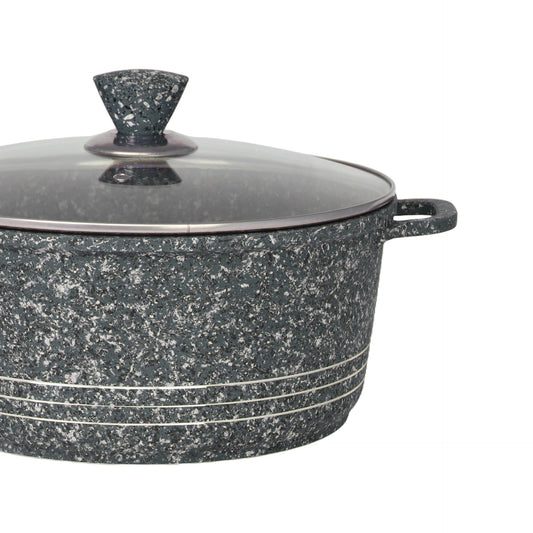 Laria Granite Die Cast Stockpot Pan Set 4pcs Grey 10883