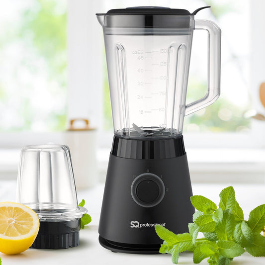 SQ Professional Blitz Blender & Grinder 2 in 1 Black 600W 10957 A
