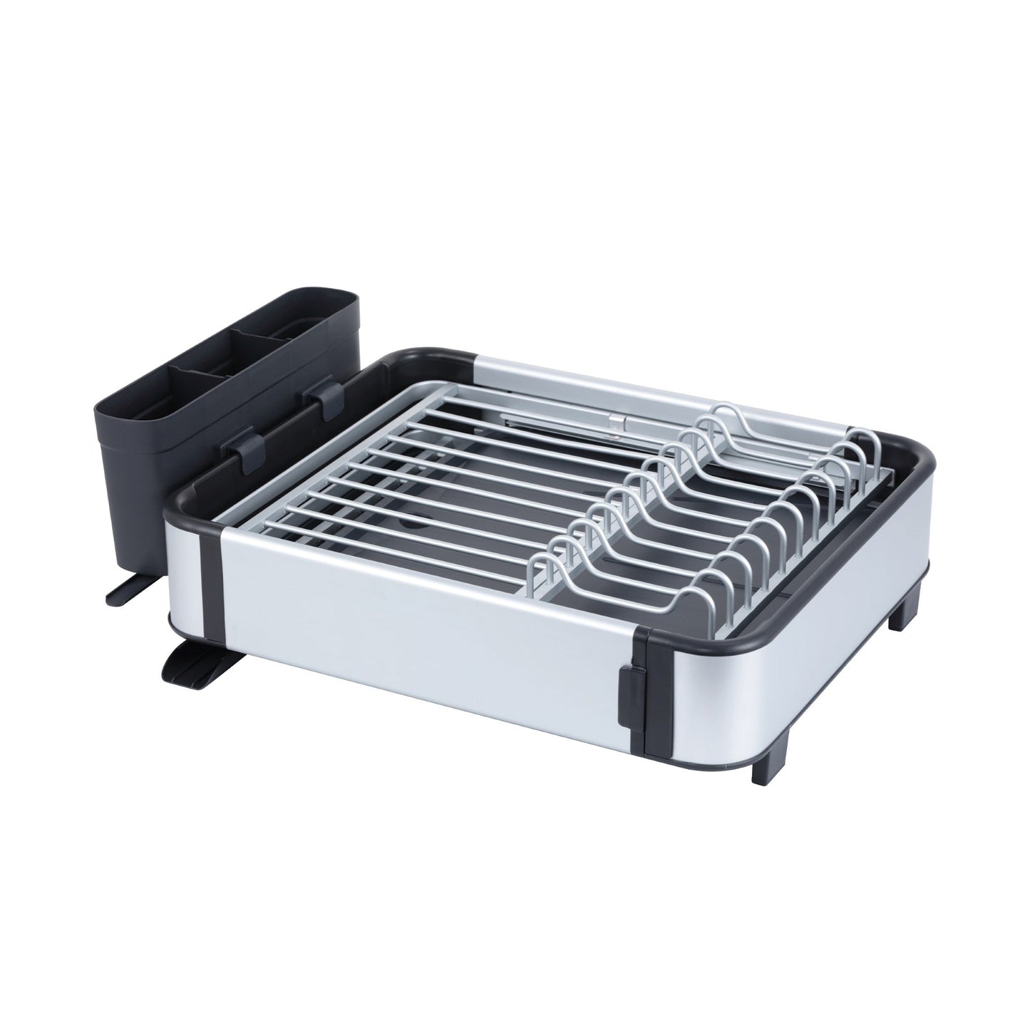 SQ Professional Durane Aluminium Expandable Dish Drainer 43-61 x 30 x 14.5 cm Silver 11299