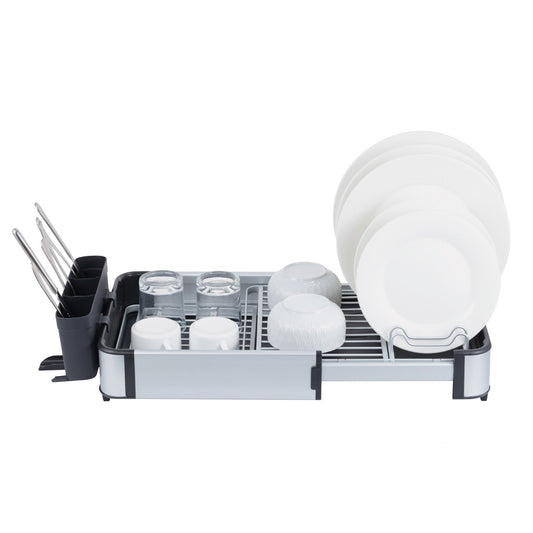 SQ Professional Durane Aluminium Expandable Dish Drainer 43-61 x 30 x 14.5 cm Silver 11299