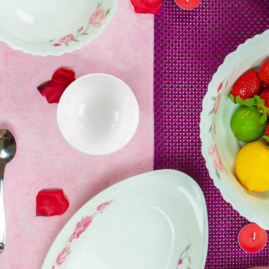 Opal Glass Serving Dish Snack Bowl Scarlett Set of 6 10x4cm 1645