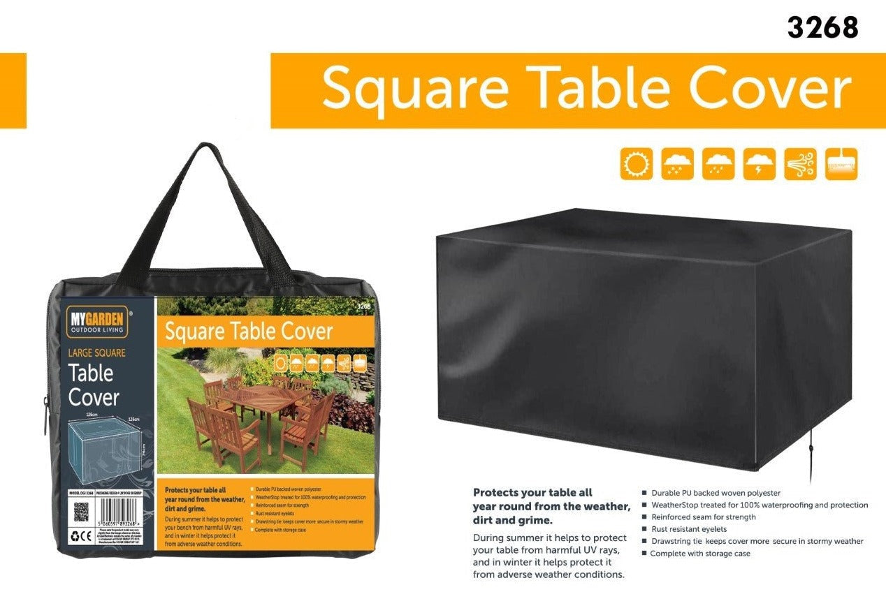 Garden Woven Table Cover 126 x 126 x 74cm 3268