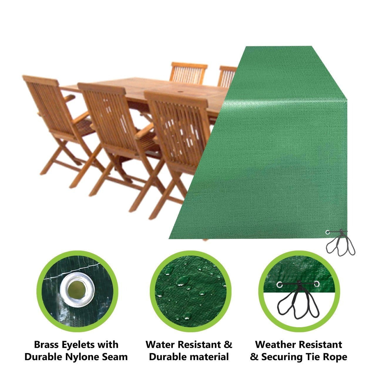 Garden Table Cover Rectangular 203cm 102cm 69cm 3404