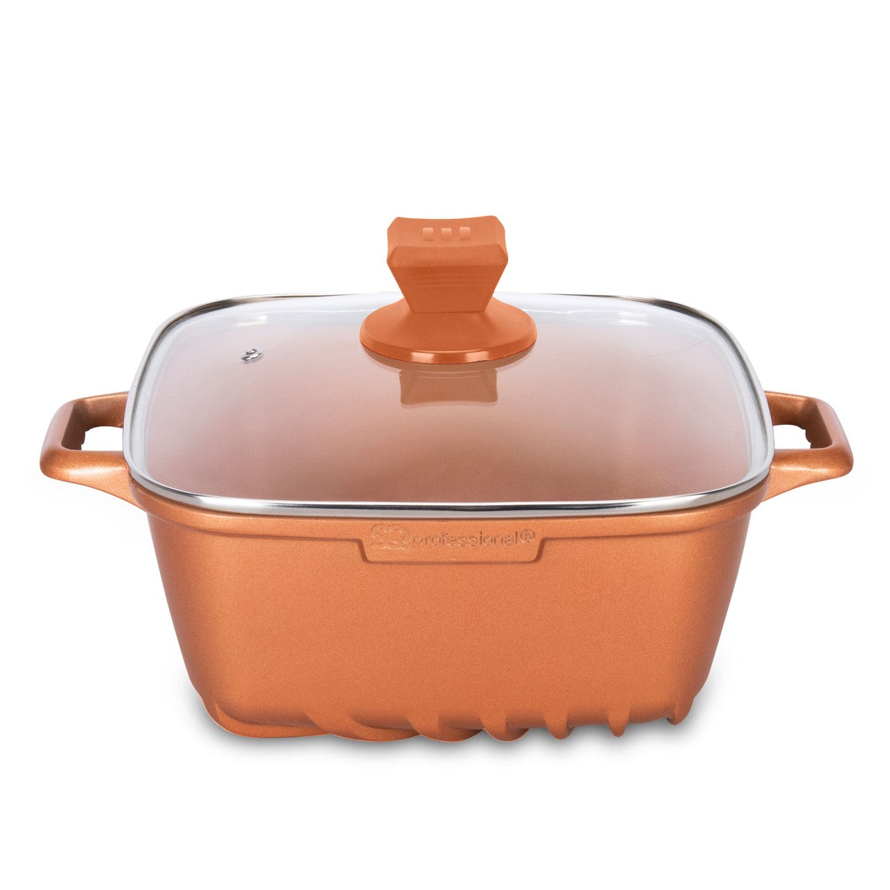 Nea Seramiq Diecast Square Stockpot Set 4pc Cuprum 49271