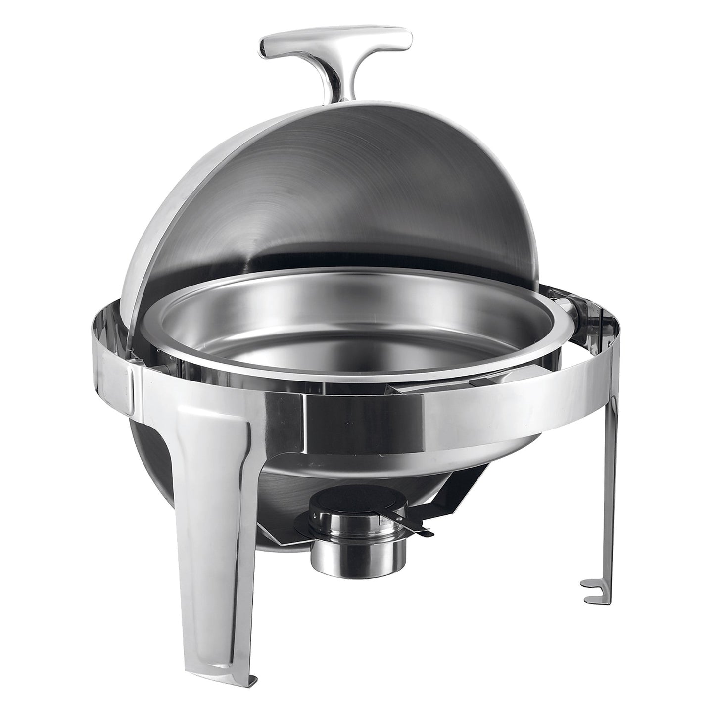 SQ Professional Banquet Chafing Dish with Roll Top Round Silver 6.5L 7754