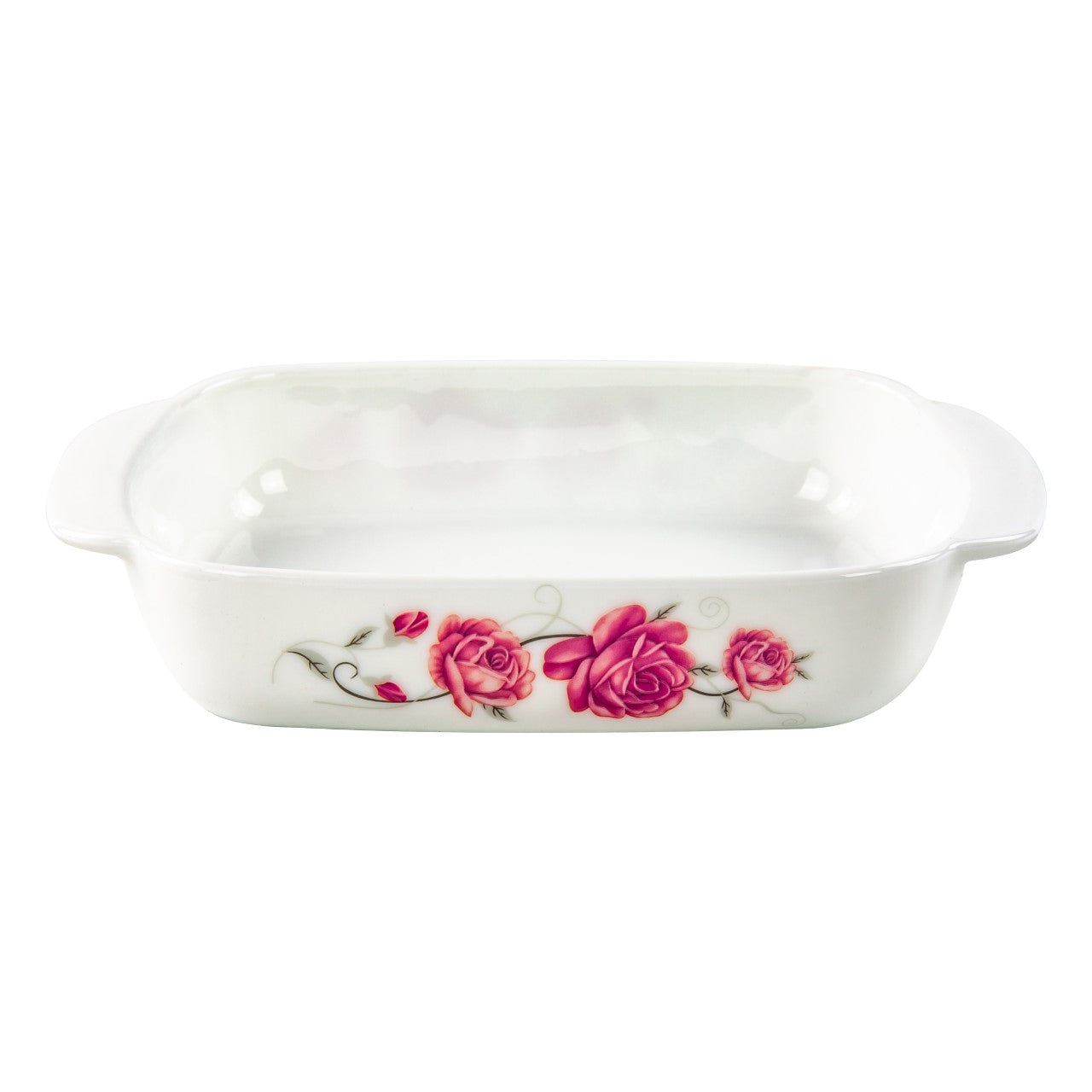 Opal Glass Serving Dish Snack Bowl Scarlett 20x20x4cm 8334