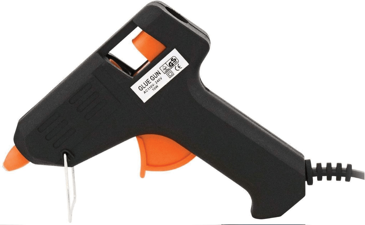 Hot Melt Glue Gun With Anti Drip Nozzle Inc 100 Glue Sticks 8601