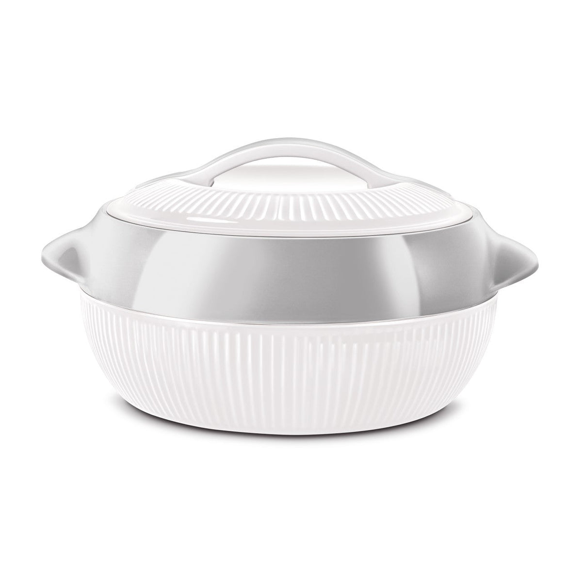 Sq Professional Fiesta Insulated Casserole Hot Pot Set Of 3 White – Silver