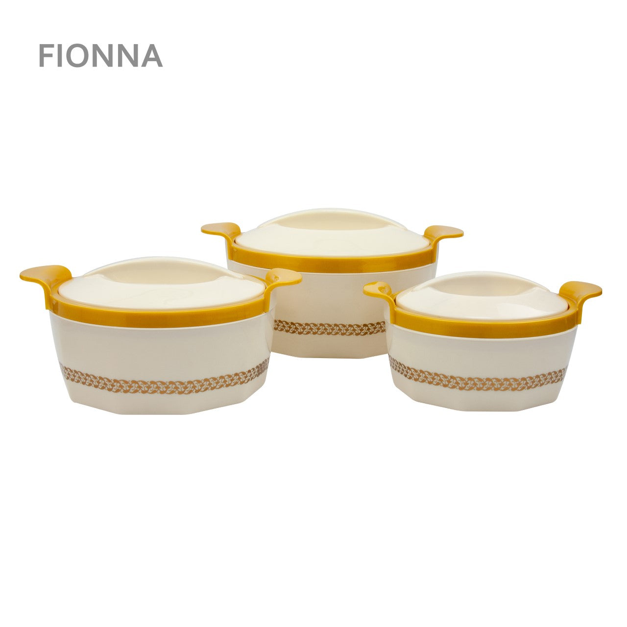 SQ Professional Fionna Hot Pot Set 3pc 1.0 - 1.5 - 2.5L Beige 9351