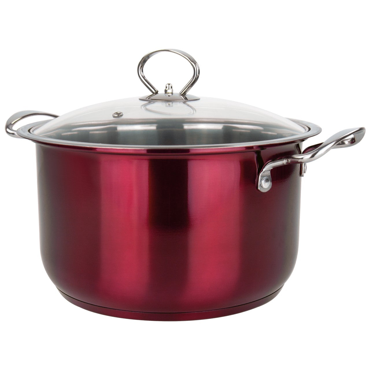 SQ Pro Stainless Steel Stockpot Set of 3 Gems Ruby 10 / 12.30 / 14.60 Litre 9576 / 2625