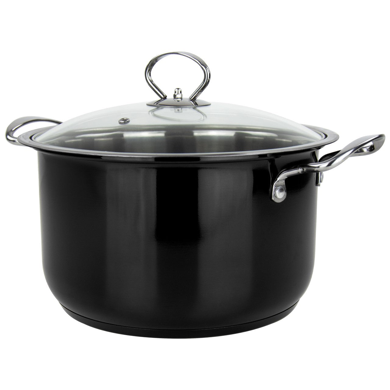 Gems Stainless Steel Stockpot Set 4Pc Onyx 3.7L- 4.7L-5.80L-7.5L Kitchen 9579