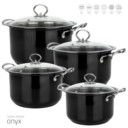 Sq Professional Gems Stainless Steel Stockpot Set Of 4 Ony x 18 – 20 – 22