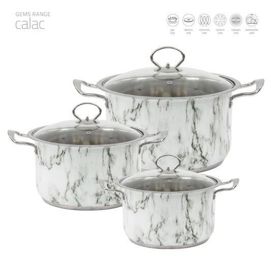 Sq Professional Gems Stainless Steel Stockpot Set Of 3 Calac 26 – 28 – (Big Parcel)