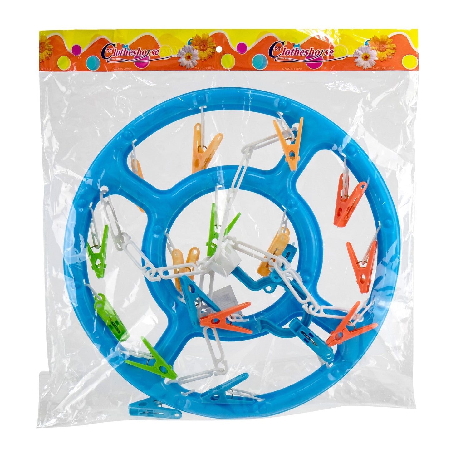 Durane Laundry Peg Hanger Round 32cm Assorted Colours 9852