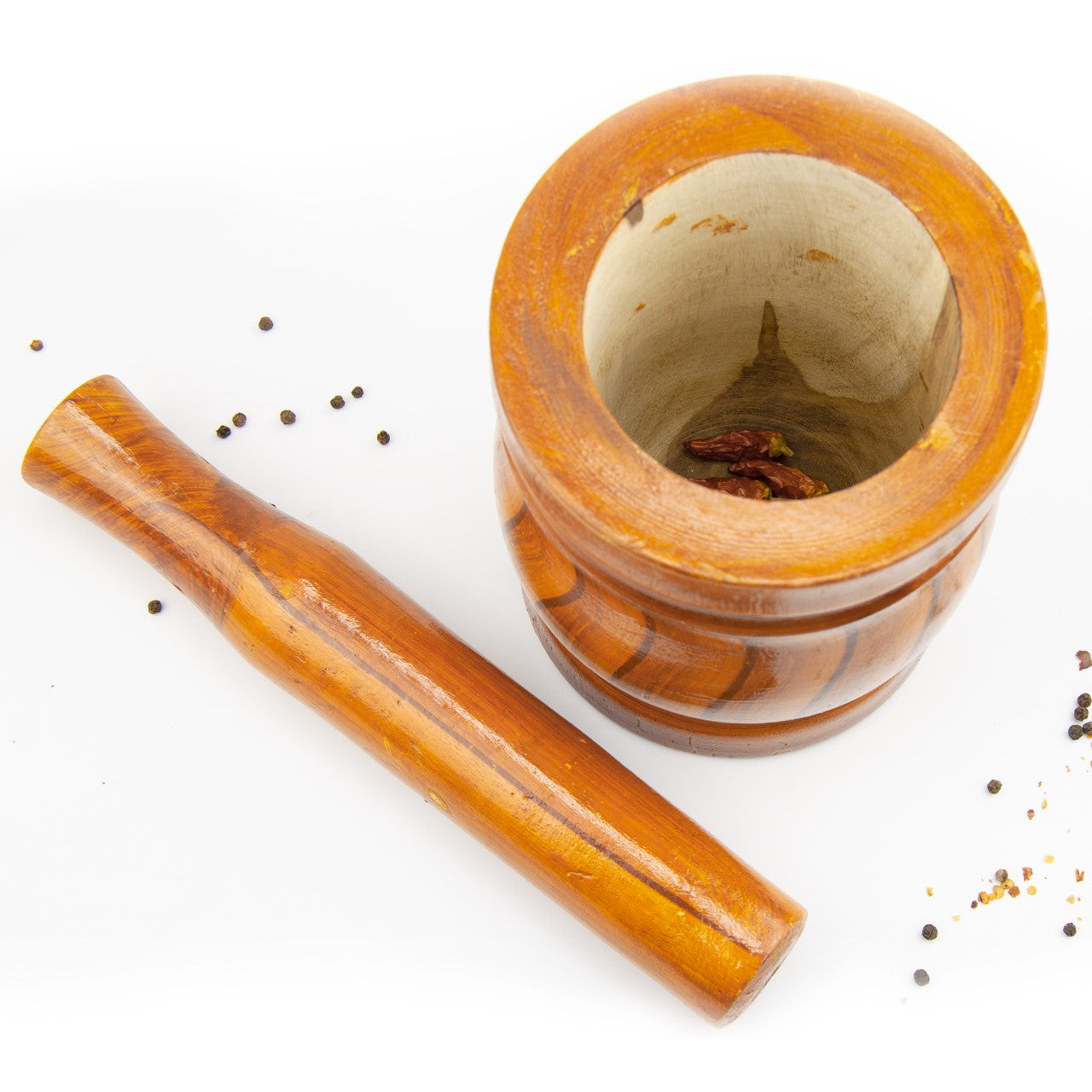 Durane Wooden Mortar & Pestle 15x18cm 9935